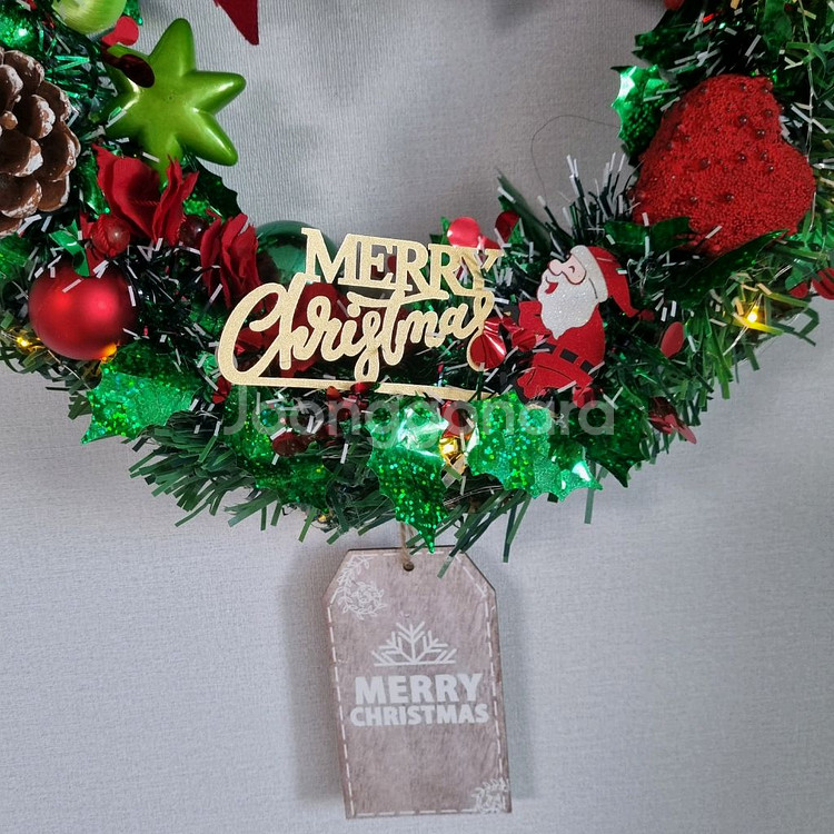 크리스마스 리스 장식--6