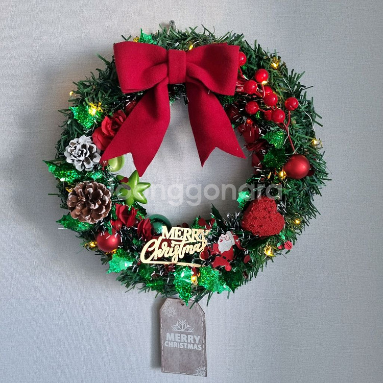 크리스마스 리스 장식--8
