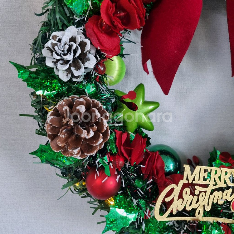 크리스마스 리스 장식--4