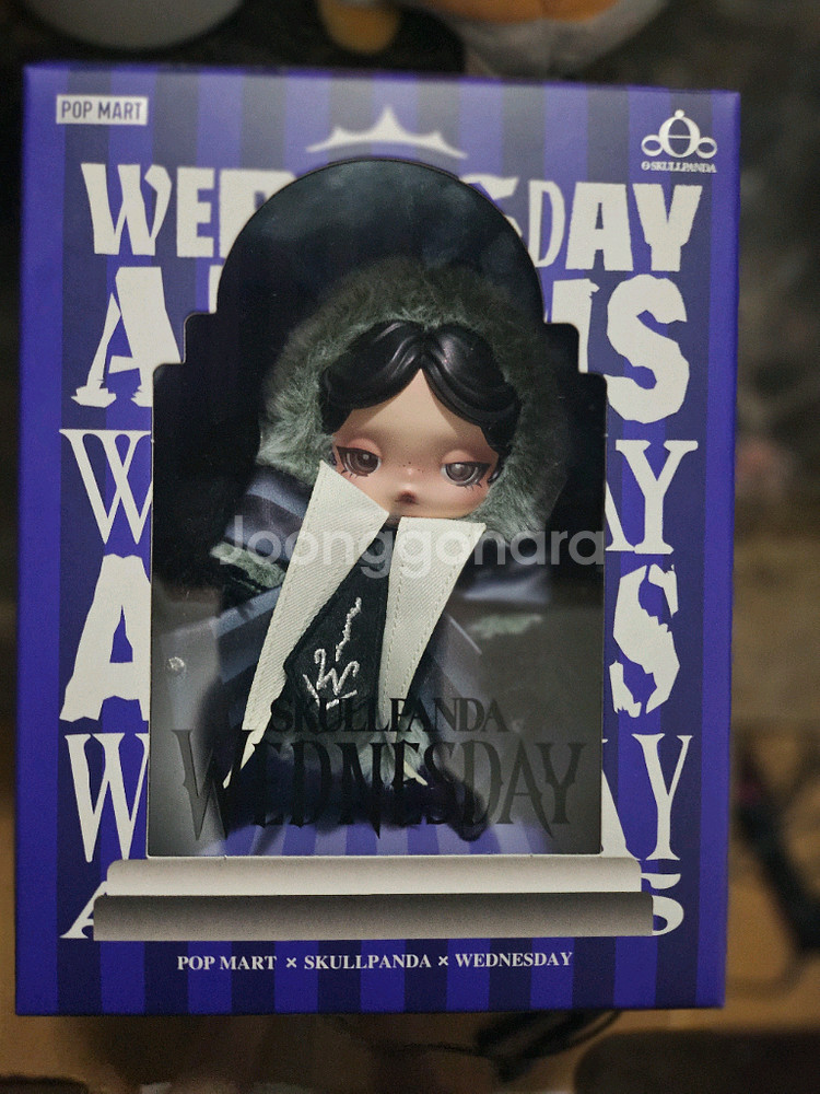 팝마트 스컬판다 웬즈데이 인형키링--0