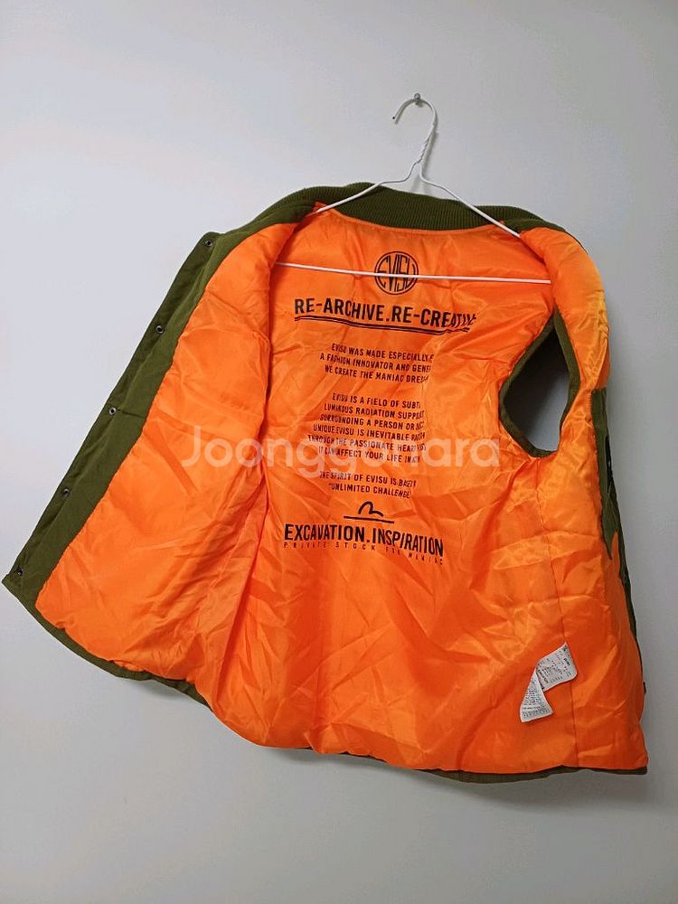 여성 엘비스 패딩조끼 (카키.95)--3