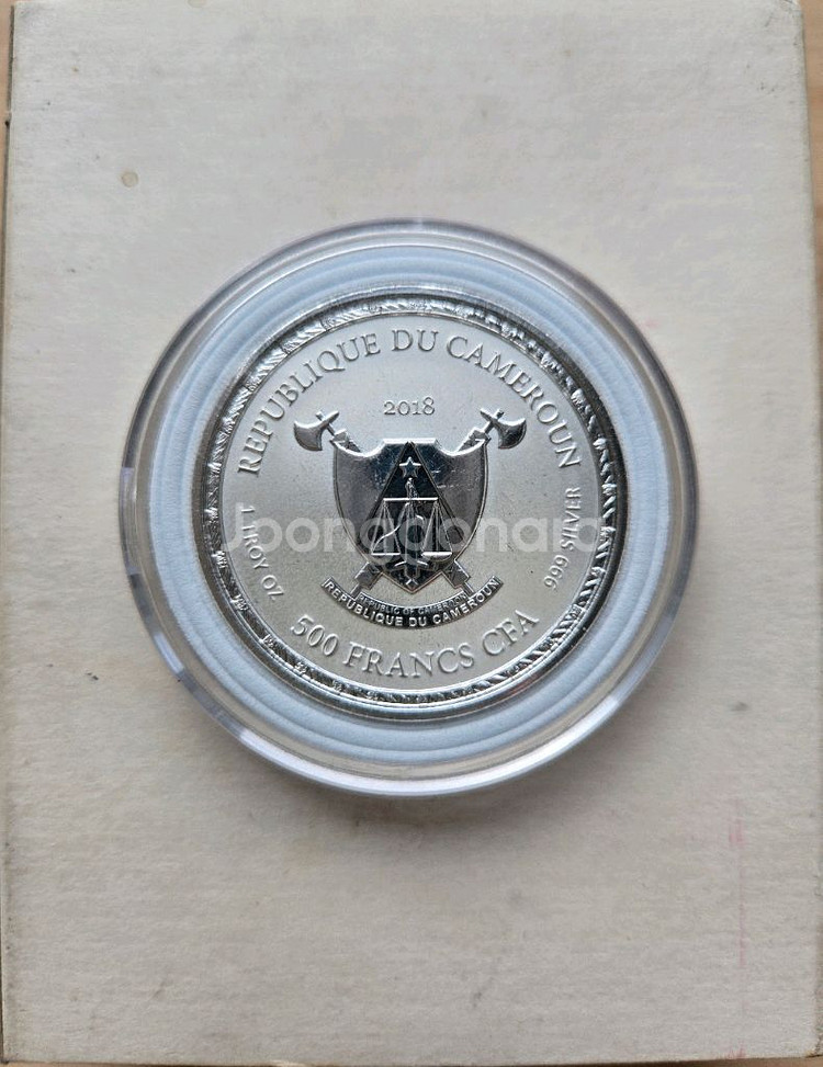 2018 카메룬 500 프랑 은화 1oz 판매합니다.--3