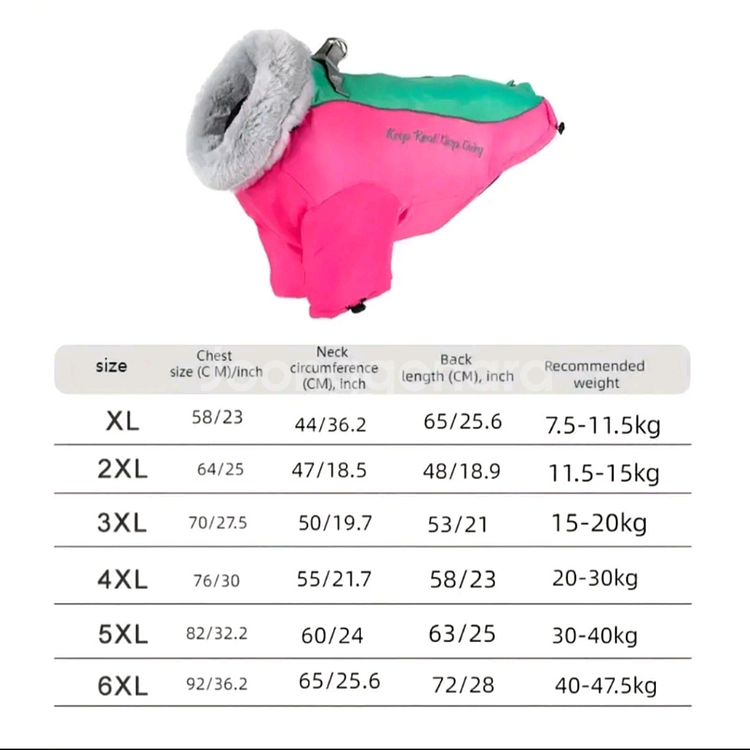4XL 20 - 27kg 대형견 패딩--5