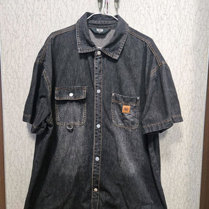 트릴리온 데님 셔츠 반팔 XL