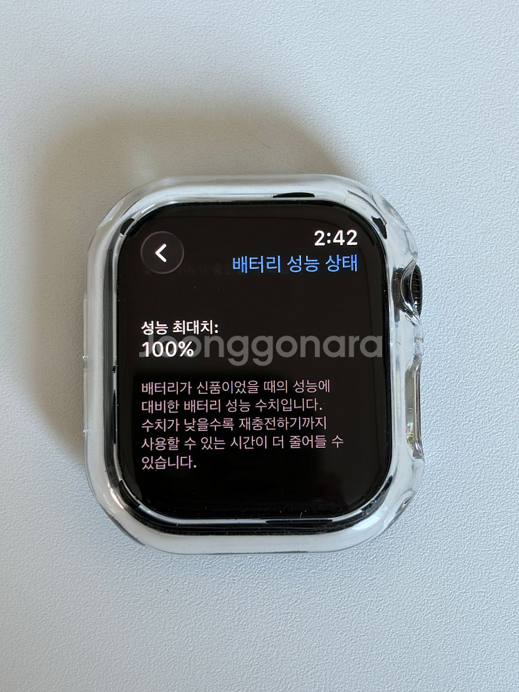 애플워치10 제트블랙 42mm GPS + 슬레이트 밀레니즈 루프--4