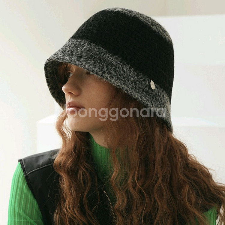 메르헨 니트 버킷햇--1