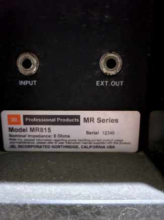 JBL 제이비엘 MR-815 중고스피커--1