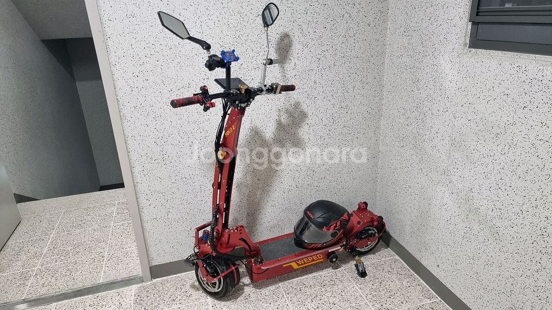 위페드 폴드2s 전동킥보드 레드 아노다이징--0