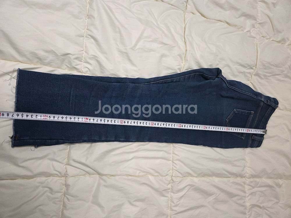 여성 데님 m사이즈 합포기모융기모 청바지 새상품--6