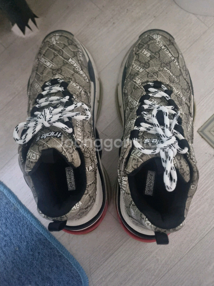 발렌시아가 트리플s 스니커즈 더해커프로젝트 구찌 콜라보 43사이즈--2