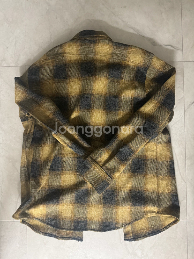 부기홀리데이 트위디 코튼 워크셔츠 옐로우 L사이즈--1