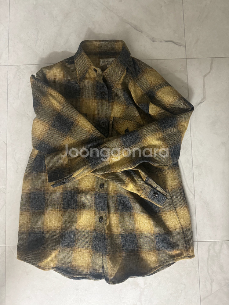 부기홀리데이 트위디 코튼 워크셔츠 옐로우 L사이즈--2