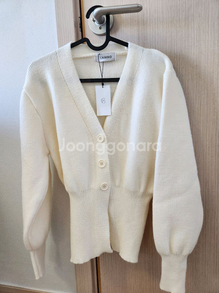 카미노 슬릿 울 가디건 새상품택있음--4