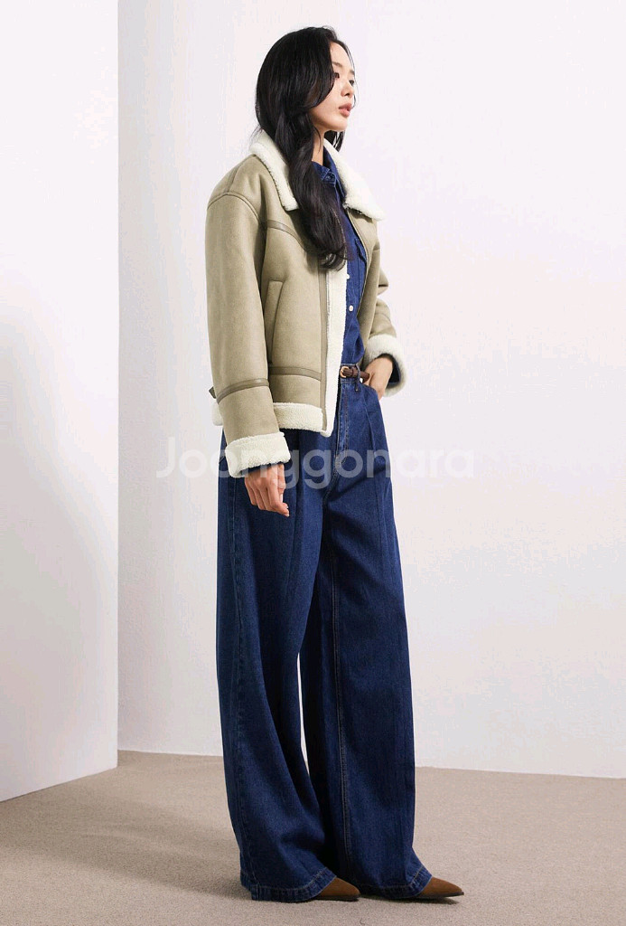 미쏘 무스탕 새상품 사이즈M택 있음--1