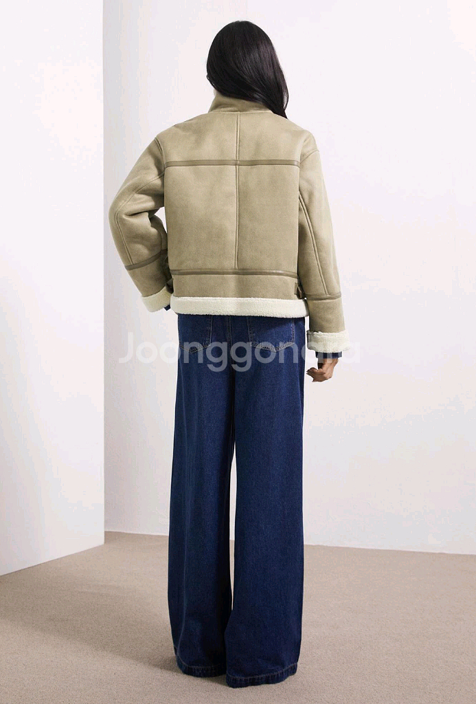 미쏘 무스탕 새상품 사이즈M택 있음--2