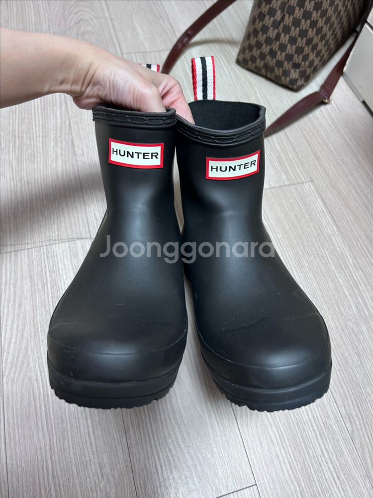 220-225 uk3 헌터 플레이숏 장화 레인부츠--0