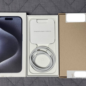 아이폰15 프로 256GB 블루 티타늄 리퍼 미개봉 판매