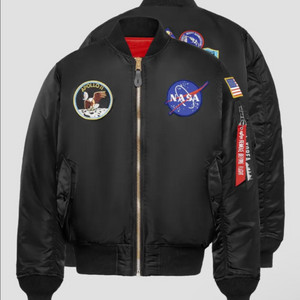 나사 MA-1 패치 자켓 s사이즈