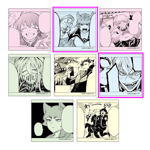 마계학교 이루마군 악입문 페어 아메리 아스모데우스 떡메 말풍선 메모지