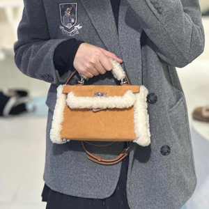 뽀글이 스웨이드 가방 크로스백 토드백