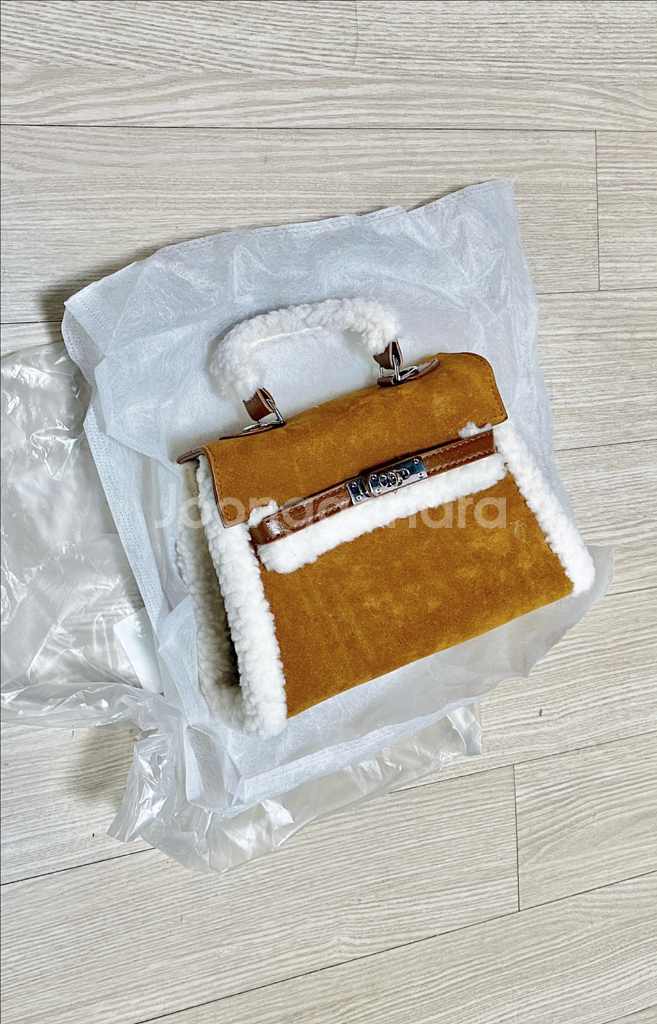 뽀글이 스웨이드 가방 크로스백 토드백--4