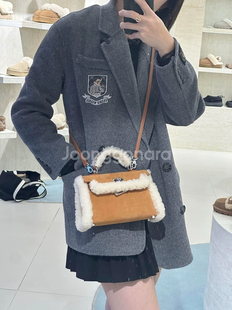 뽀글이 스웨이드 가방 크로스백 토드백--1