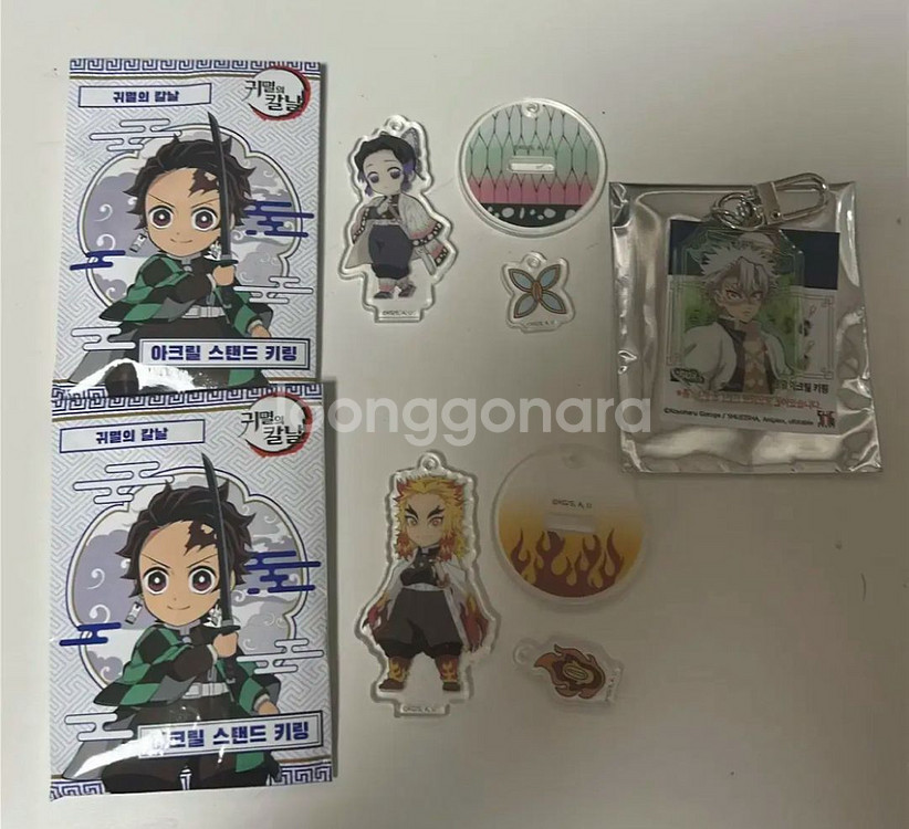 귀멸의칼날 귀칼 팝업 아크릴 스탠드 키링 교환 양도 렌고쿠 시노부 사네미--0