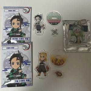 귀멸의칼날 귀칼 팝업 아크릴 스탠드 키링 교환 양도 렌고쿠 시노부 사네미