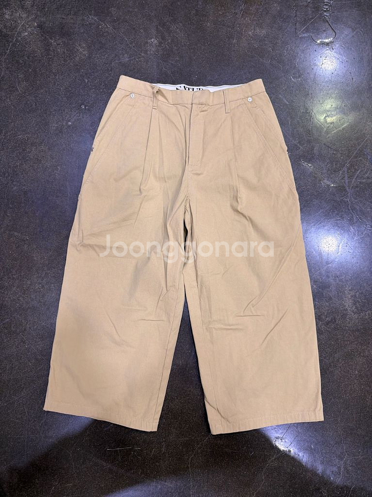 세터 와이드 2 핀턱 와이드핏 치노팬츠 베이지 M--0