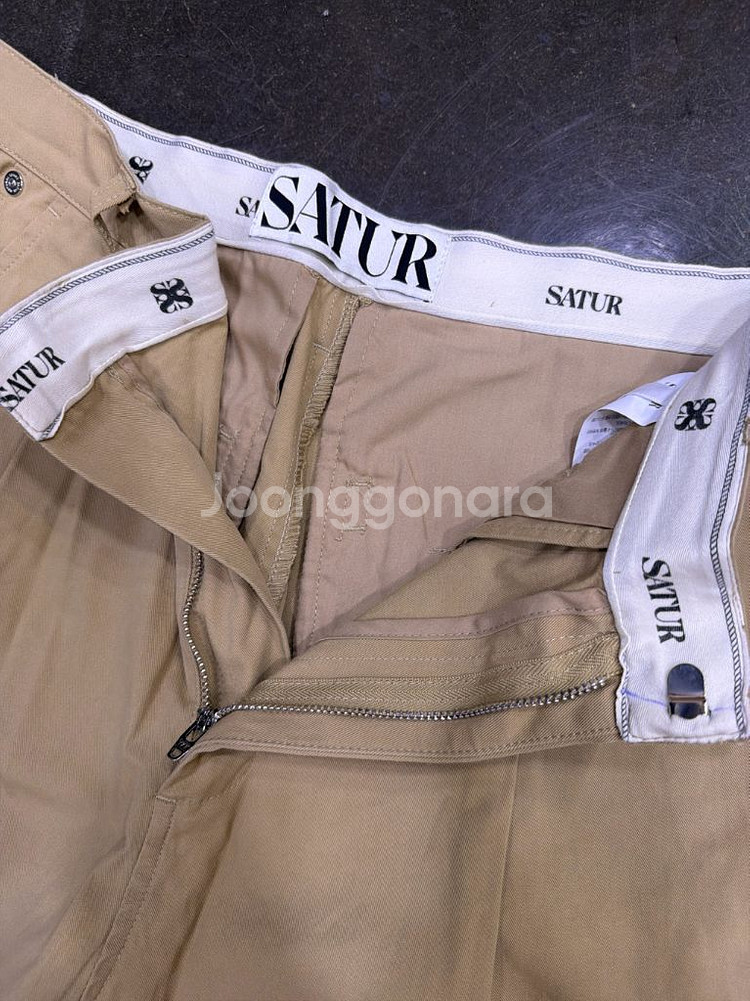 세터 와이드 2 핀턱 와이드핏 치노팬츠 베이지 M--7