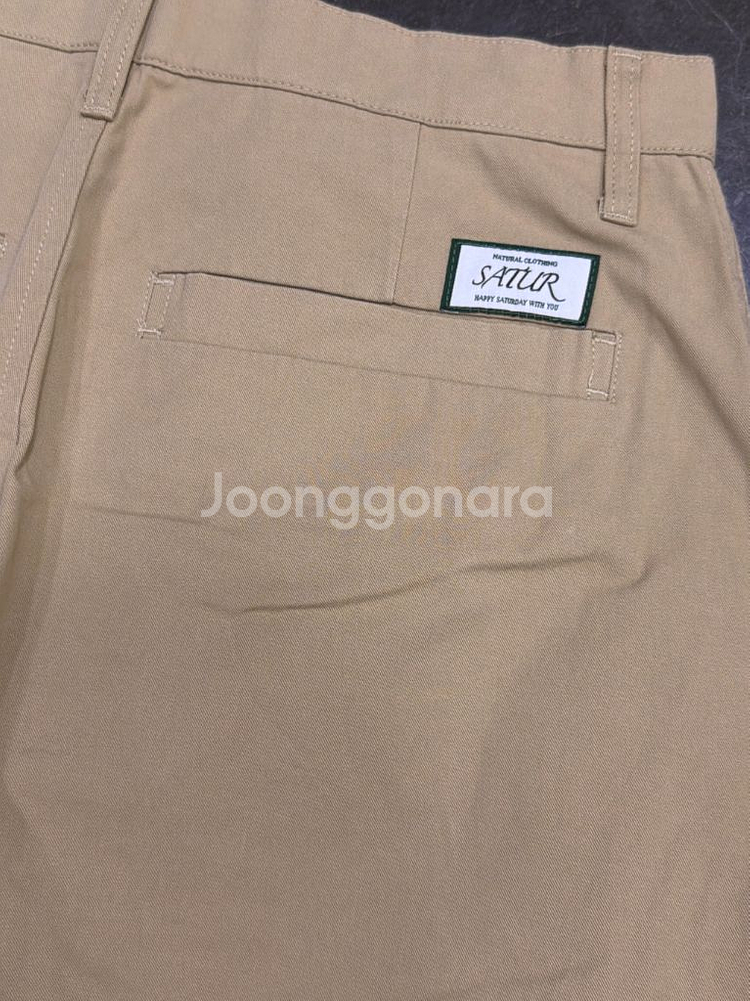 세터 와이드 2 핀턱 와이드핏 치노팬츠 베이지 M--6