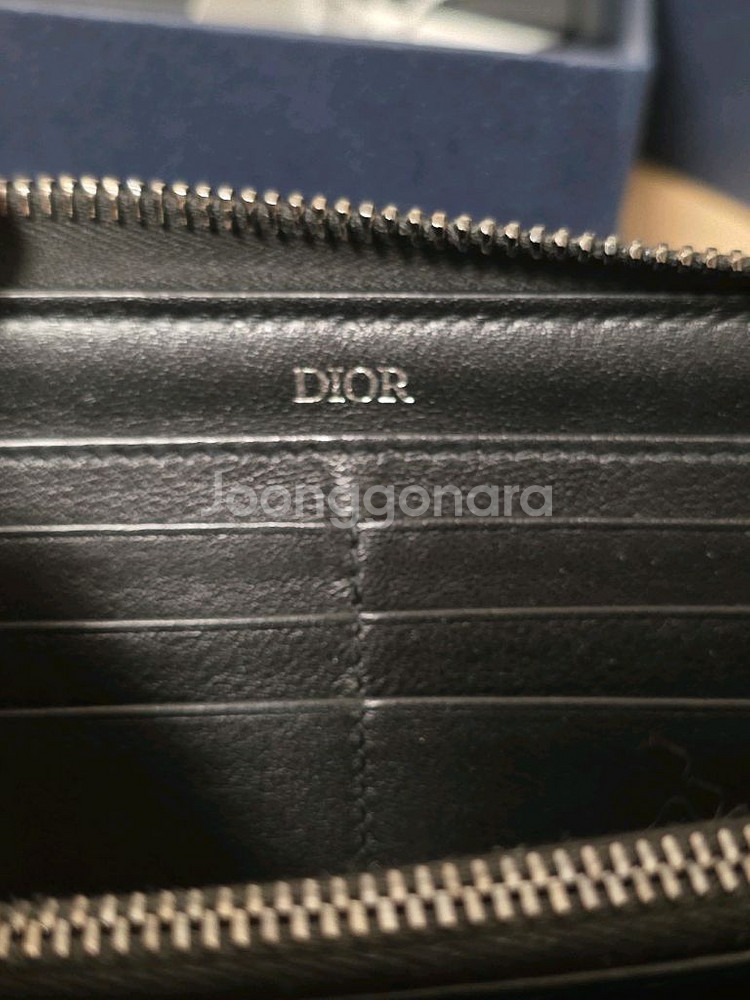 [풀구성] 디올 오블리크 지퍼 장지갑 베이지 지퍼돌이--6