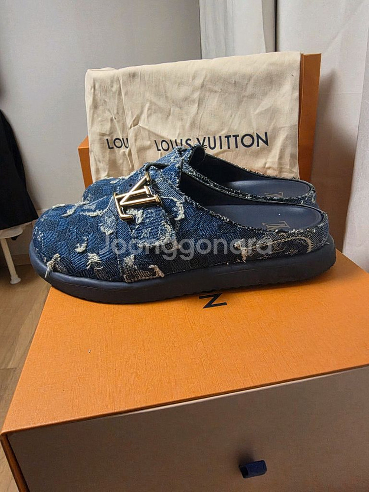 [25년/풀구성] 루이비통 이지 뮬 데님 슬리퍼 7--7
