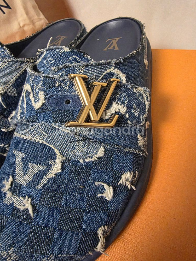 [25년/풀구성] 루이비통 이지 뮬 데님 슬리퍼 7--3