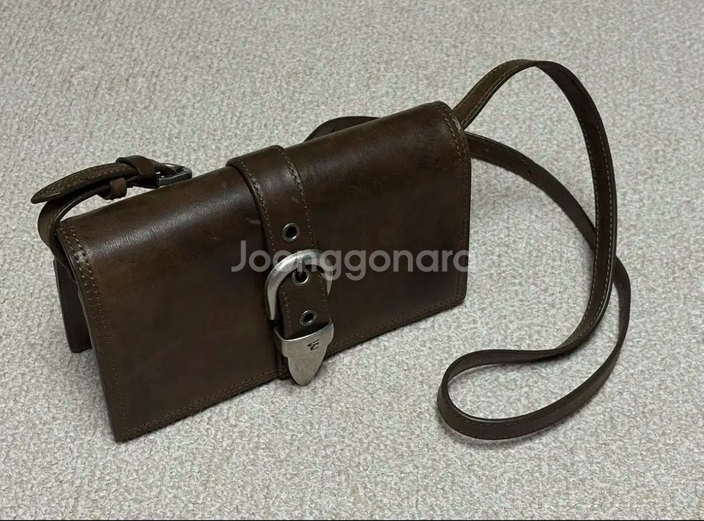 마지샤우드 브라운 벨티드 플랩백--0