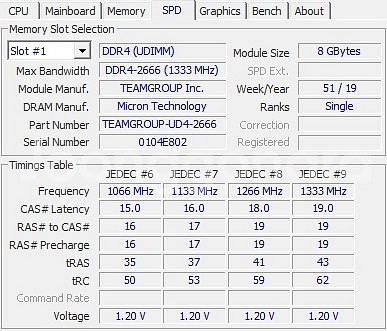 중고 팀그룹램 (DDR4-2166) 8GB--1