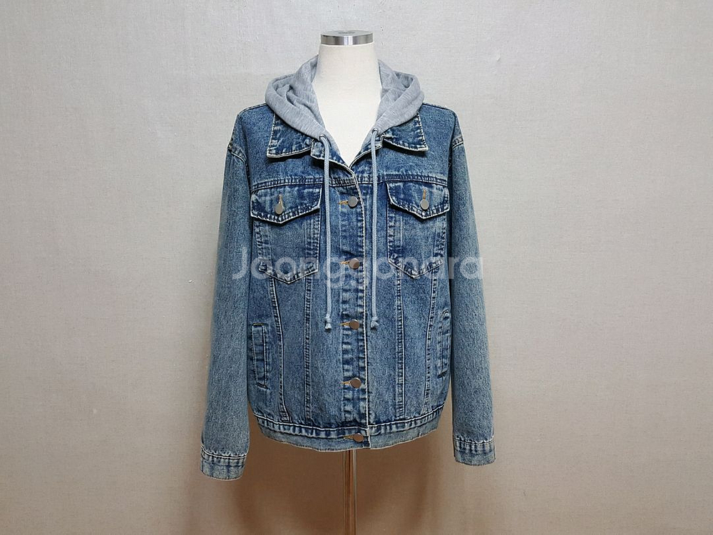 후드 탈착식 오버핏 여성 청자켓 55/66/77--1