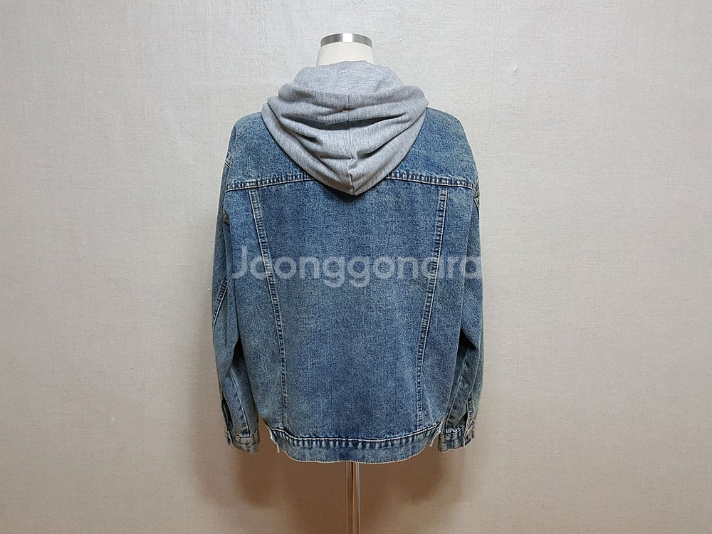 후드 탈착식 오버핏 여성 청자켓 55/66/77--5