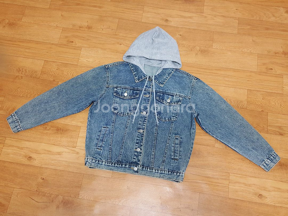 후드 탈착식 오버핏 여성 청자켓 55/66/77--6