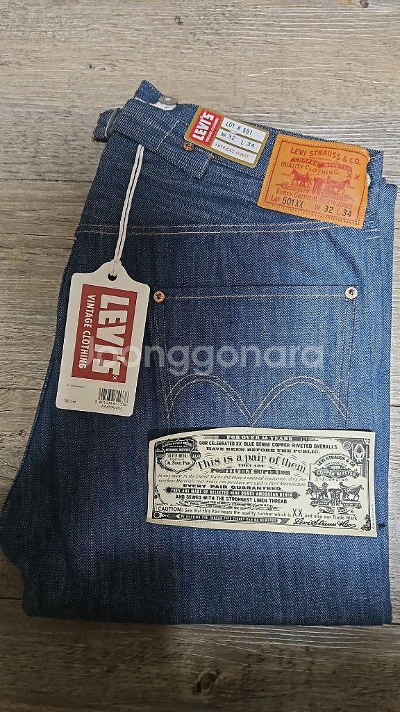 리바이스 LVC 1901 501 한정판 리지드 W32L34--2