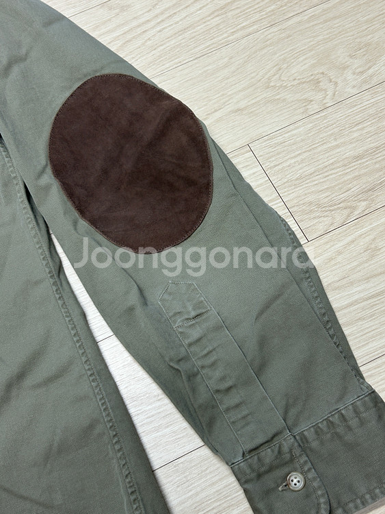 [폴로 랄프로렌] 빈티지 스웨이드 패치 셔츠 L 사이즈--3