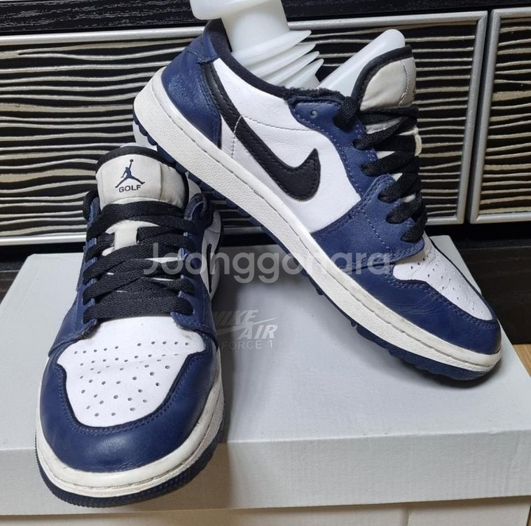 나이키 에어조던1 로우 골프화 미드나잇 네이비 235--3