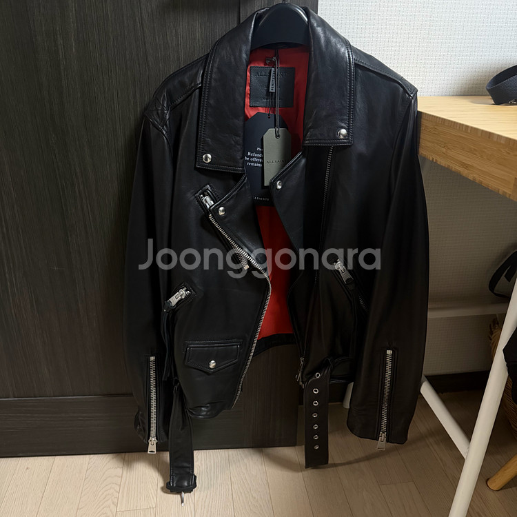 올세인츠 빌리 바이커 가죽 자켓 M--0