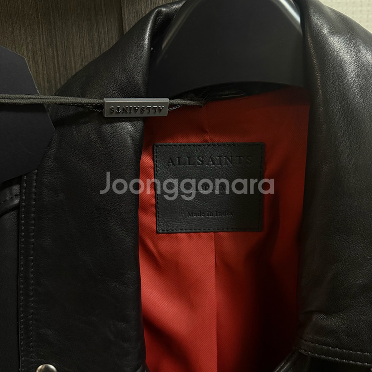 올세인츠 빌리 바이커 가죽 자켓 M--5