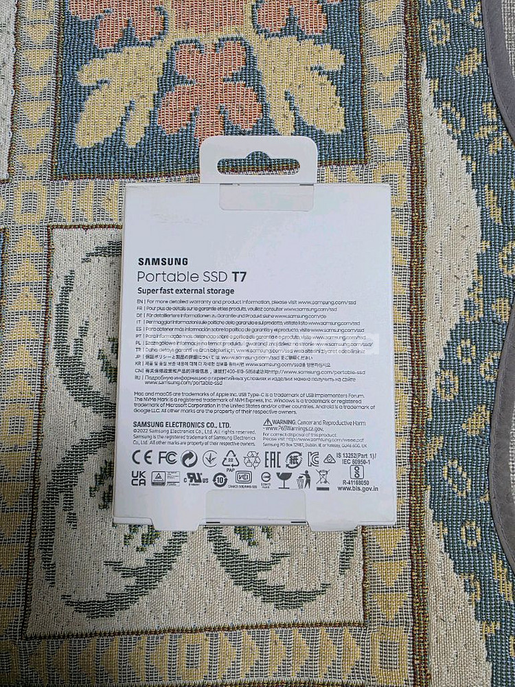 삼성 포터블 SSD T7 500GB 미개봉 새상품--1