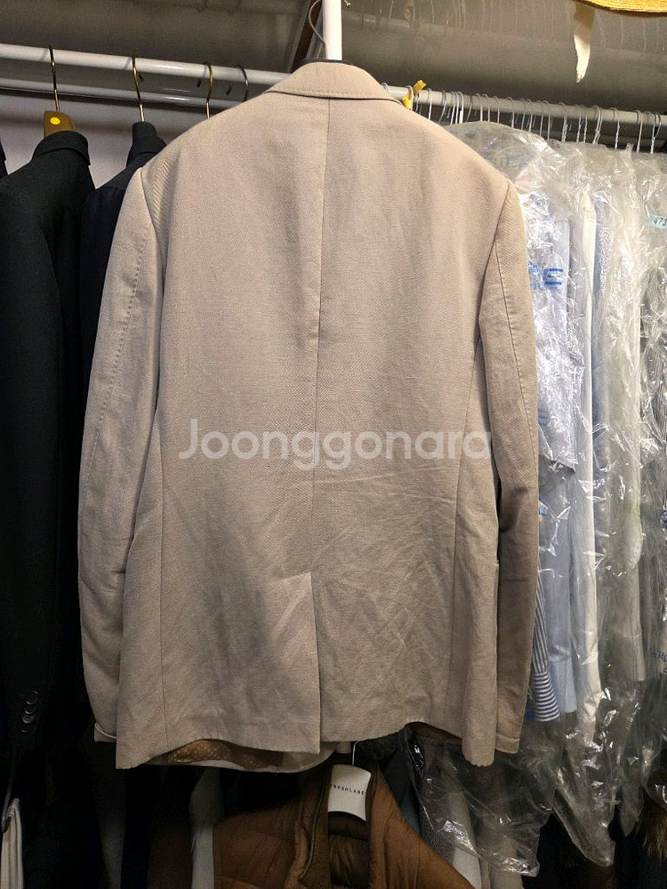 구찌 남성 리넨 자켓 50R 베이지--4