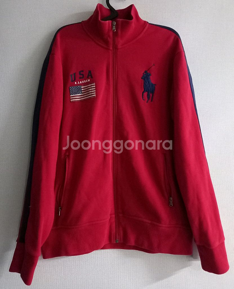 폴로 POLO 빅포니 USA 성조기 집업 95/M--0