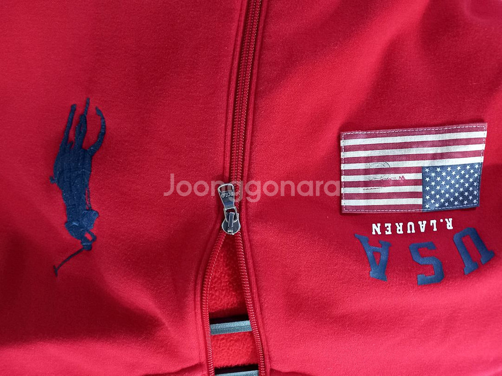 폴로 POLO 빅포니 USA 성조기 집업 95/M--2