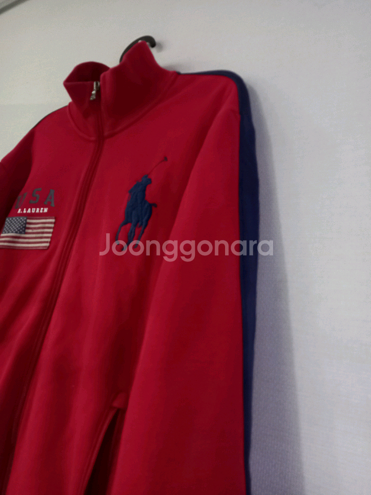 폴로 POLO 빅포니 USA 성조기 집업 95/M--1