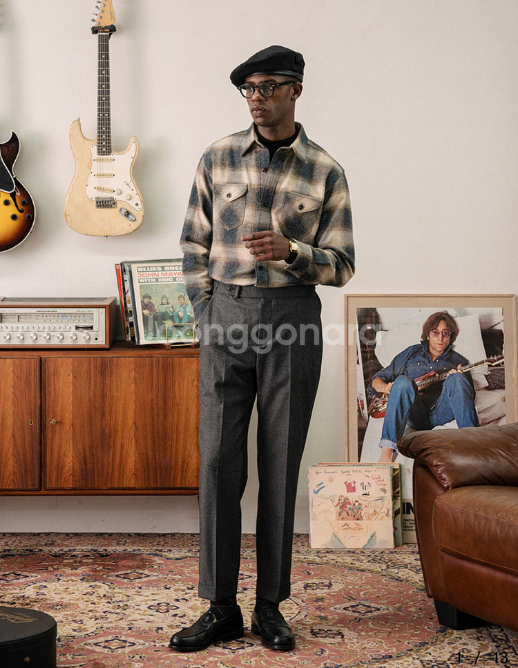 부기홀리데이 워크셔츠 그레이 L사이즈--1